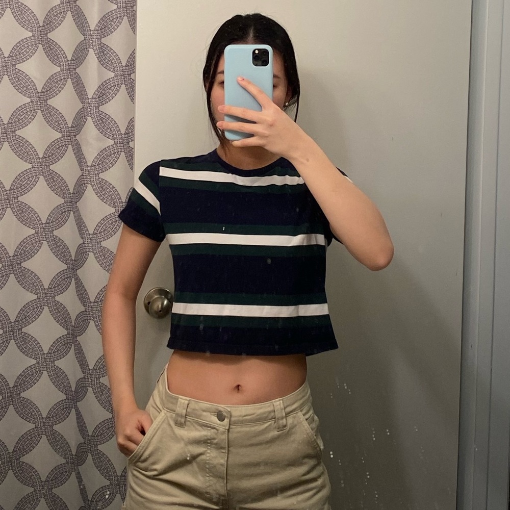 Brandy Melville Helen cropped striped tee